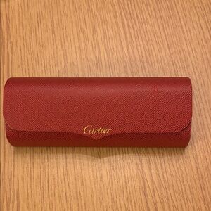 Cartier Red sunglasses case magnetic